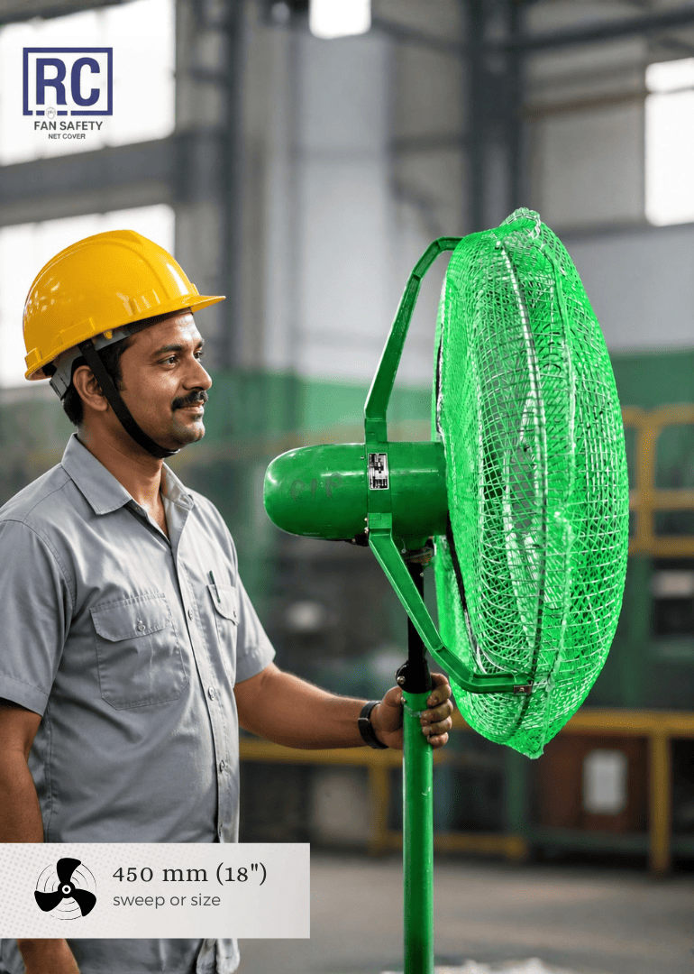 RC Fan Safety Net Cover 18″ (450 mm)