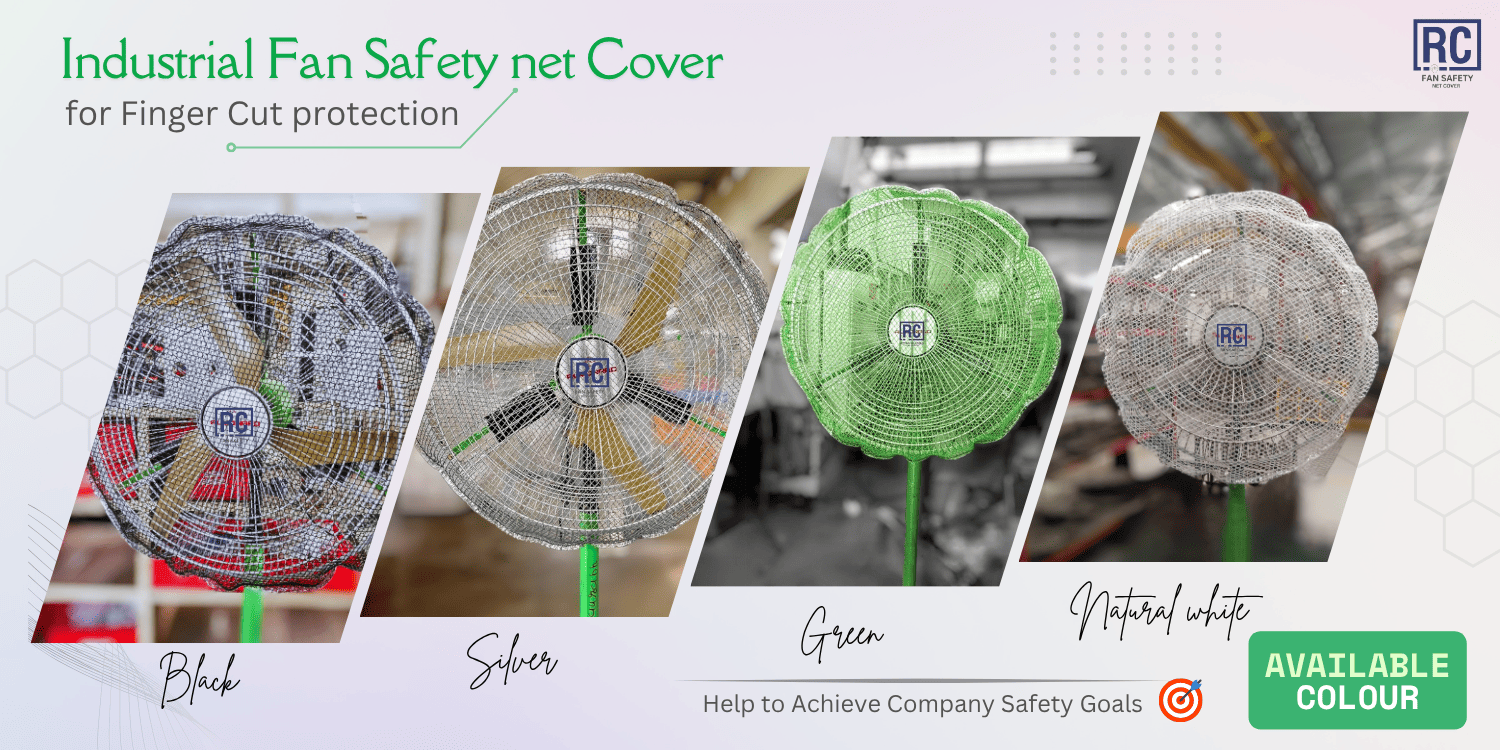 RC Fan Safety Net Cover — ready for bulk size matching and plant installation